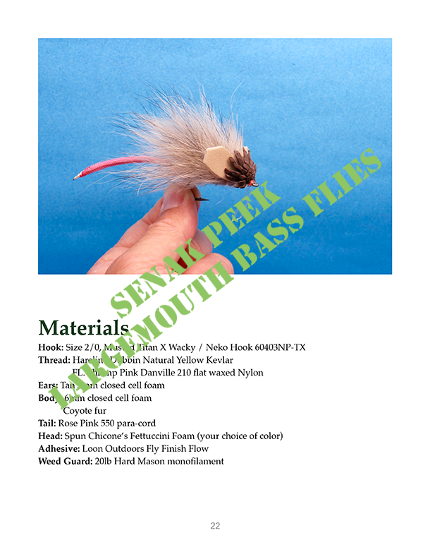 7 MOST EFFECTIVE Largemouth Bass Fly Patterns & Tying Recipes (eBook)